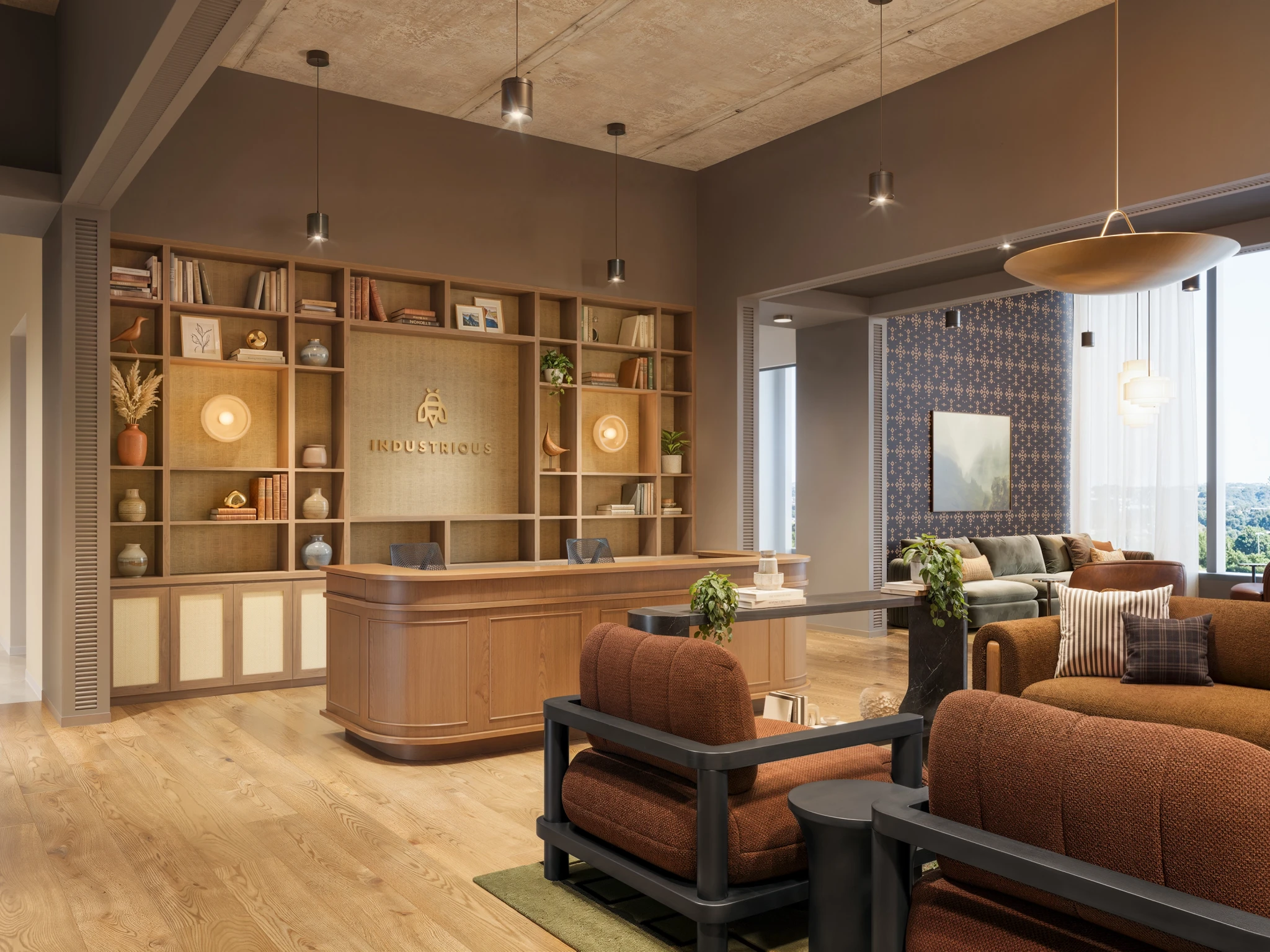 Rendering shown: Reception