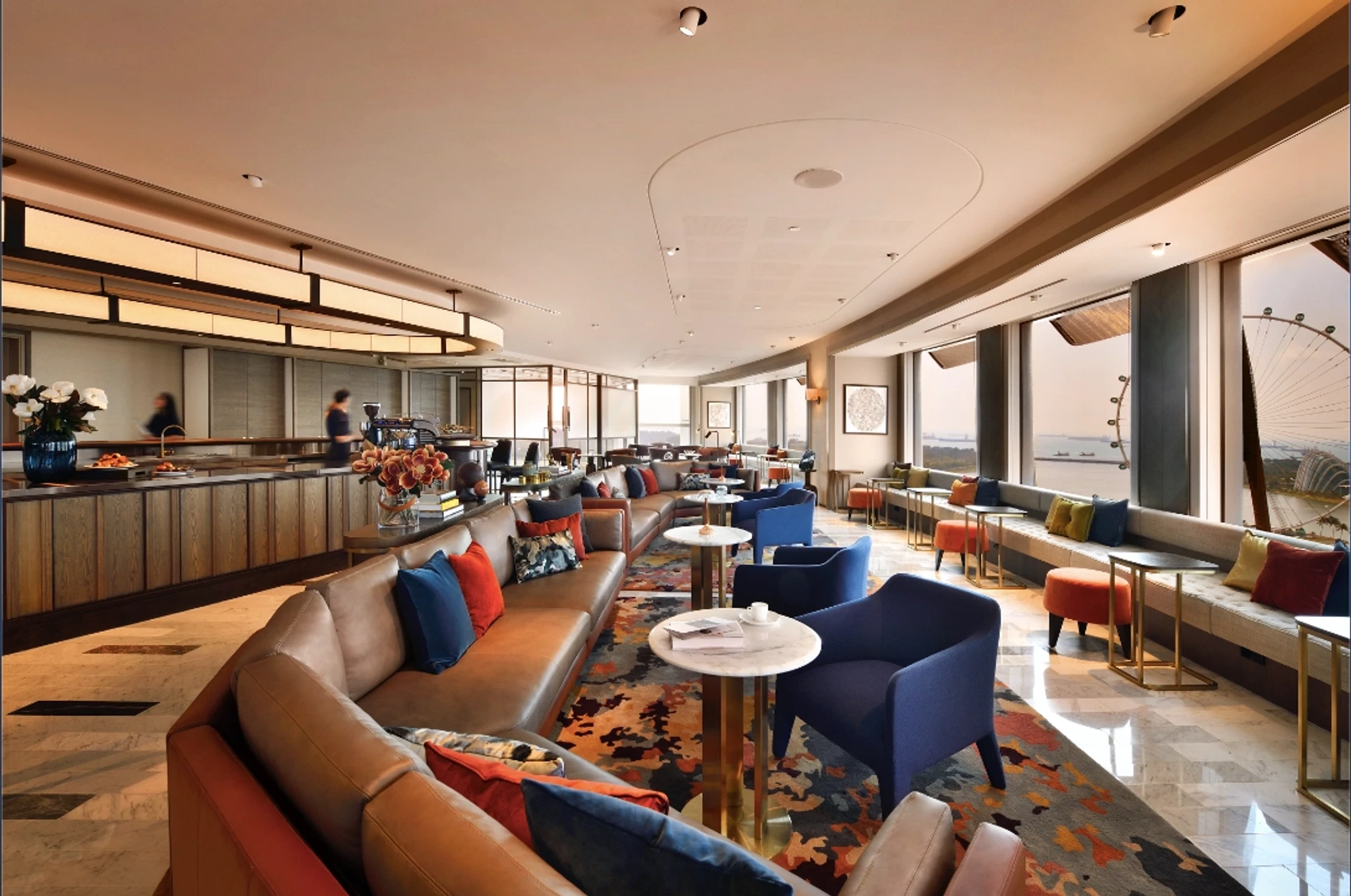 A Premium large common space with ample natural light in Singapore, with views facing the Flyer and the sea